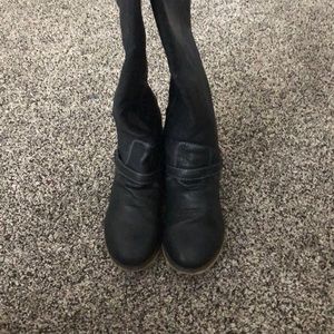 Black riding boots